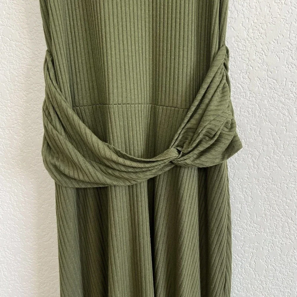 Anthropologie Kingsolver Racerback Ribbed Midi Dress - Picture 6 of 10